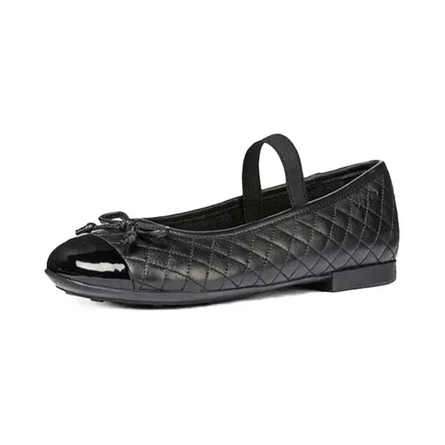 Giày - Giày Bé Gái Geox J PLIE' B NAPPA+GBK PAT Màu Đen Size 37 - Vua Hàng Hiệu