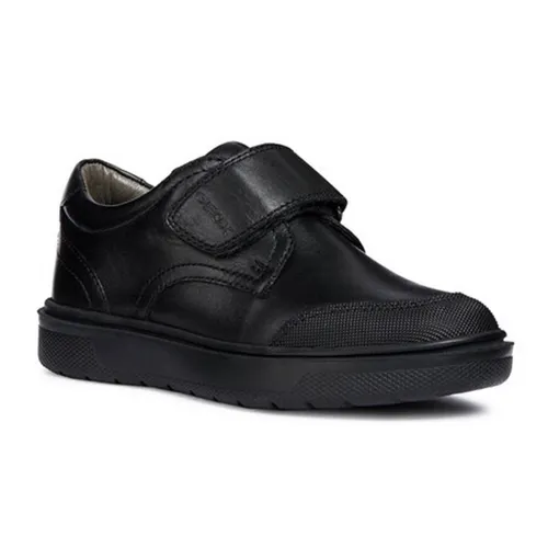 Giày Bé Trai Geox J RIDDOCK B. I SMO.LEA Màu Đen Size 34