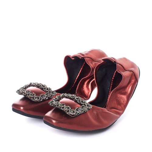 Giày Bệt Nữ Pazzion 1318-6 DEEP RED 34 Màu Đỏ