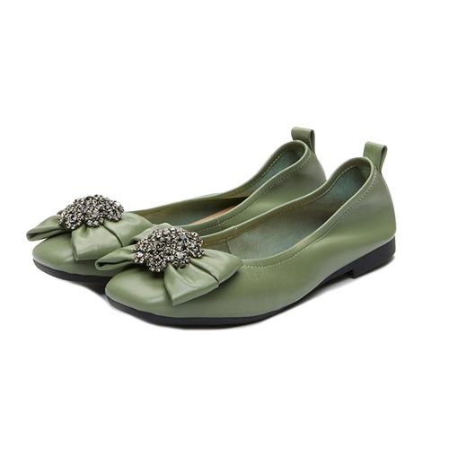 Giày Bệt Nữ Pazzion 5807-1 Màu Xanh Green Size 34
