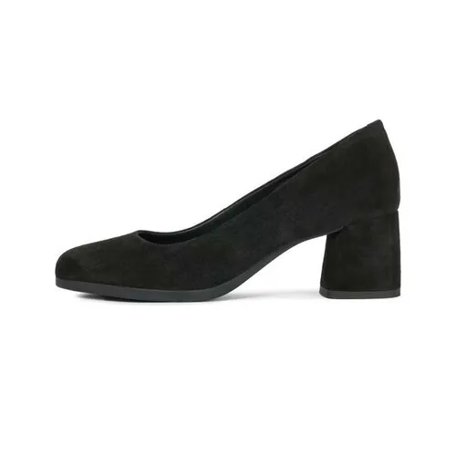 Giày Bít Mũi Nữ Geox D Calinda M. B - Goat Suede Màu Đen Size 36