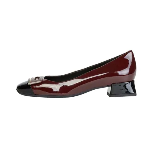 Giày Bít Mũi Nữ GEOX D Vivyanne Ball A - Pat.Lea Màu Đỏ Mận Size 36