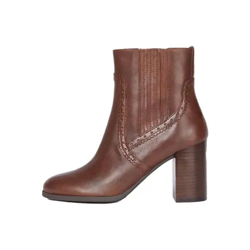 Giày Boot Nữ Geox D Jacy H. D - Smo.Lea Màu Nâu Size 38