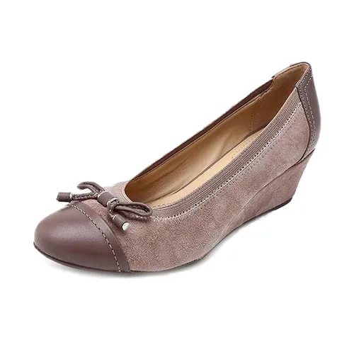 Giày Búp Bê Đế Xuồng Geox D FLORALIE A GOA.SUE+NAP.GOA Màu Nâu Nhạt Size 37