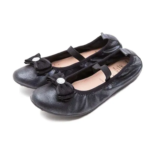 Giày Búp Bê Geox J PIUMA BALL G PRL.SYN.SUEDE Quai Thun Màu Đen Size 36