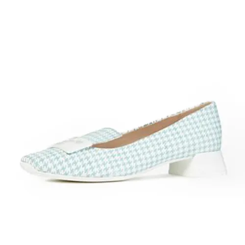 Giày Búp Bê Nữ Geox D VIVYANNE BAL A Phối Họa Tiết Màu Xanh Ngọc Size 38