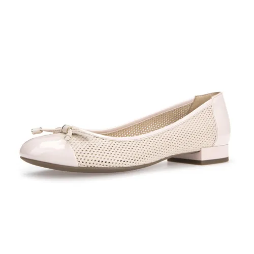 Giày Búp Bê Nữ Geox D WISTREY G GBK+GBK PATENT Màu Hồng Tro Size 39
