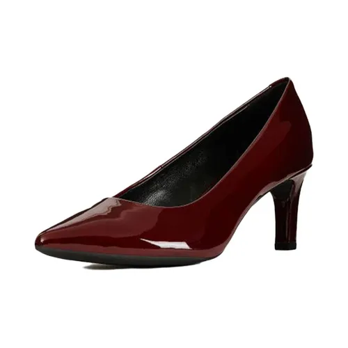 Giày Cao Gót Geox D BIBBIANA F PAT.LEA Màu Đỏ Đô Size 39