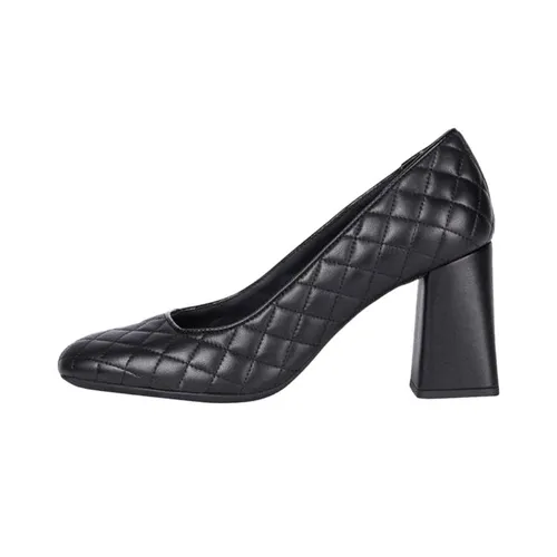 Giày Cao Gót Nữ Geox D Seyla H. D - Nappa+Gbk Pat Màu Đen Size 35