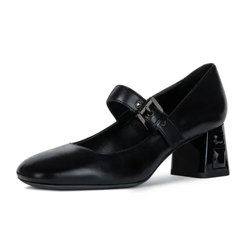 Giày Cao Gót Nữ Geox D Seyla Plus B Màu Đen Size 36
