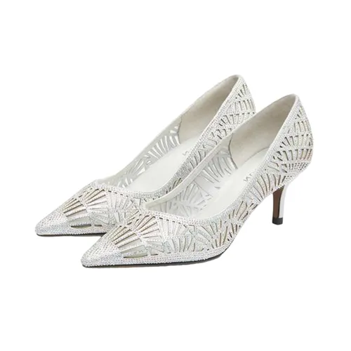 Giày Cao Gót Nữ Pazzion 5609-10 Màu Bạc Size 36