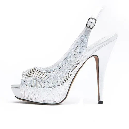 Giày Cao Gót Nữ Pazzion 9381-S1 - SILVER - Màu Bạc Size 38 - Giày - Vua Hàng Hiệu