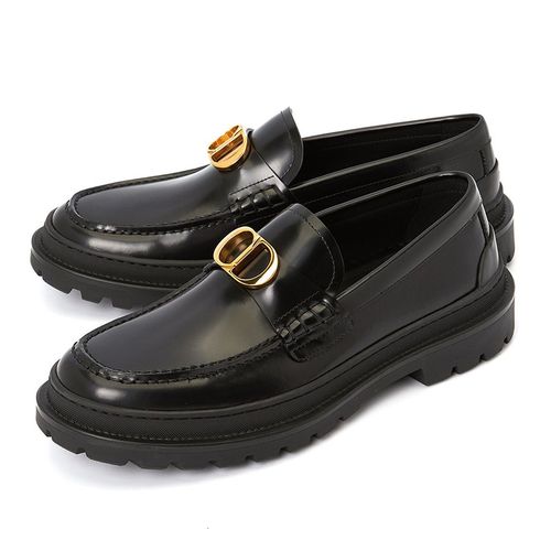 Giày Lười Nam Dior Loafer Explorer Black Smooth Calfskin 3LO117ZJQ Màu Đen