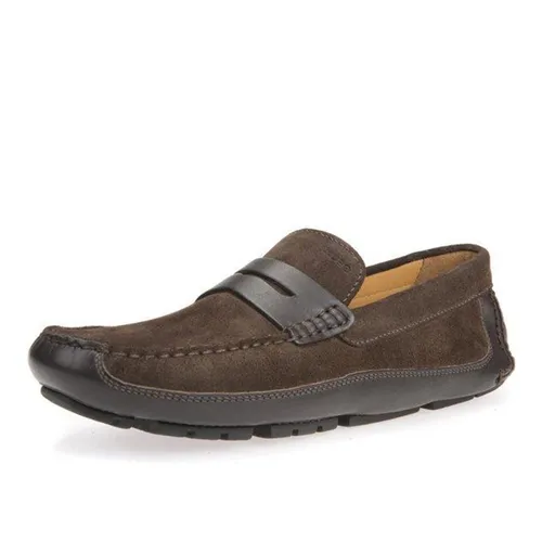Giày Lười Nam Geox MELBOURNE Màu Nâu Chocolate - Size 43