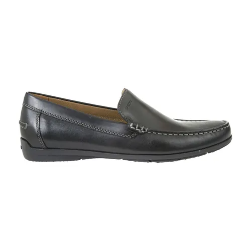 Giày Lười Nam Geox U SIRON A SMOOTH LEATHER Màu Đen Size 41
