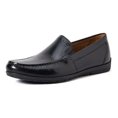 Giày Lười Nam Geox U SIRON W C SMO.LEA Màu Đen - Size 44