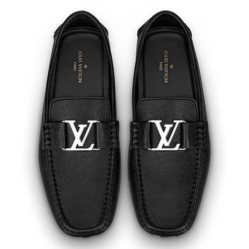 Giày Lười Nam Louis Vuitton LV Monte Carlo Black Silver 1A3K2O Màu Đen Size 41-5