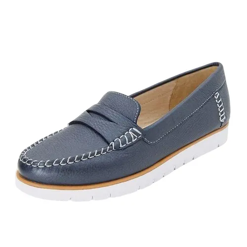 Giày Mọi Geox D KOOKEAN F PEARL.TUMB.LEA Màu Xanh Navy Size 38