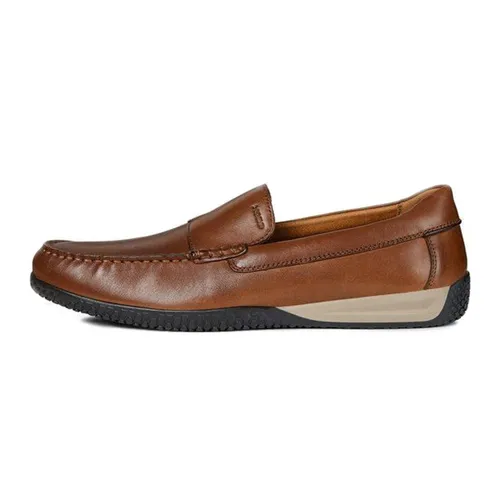 Giày Nam Geox U DELRICK A SMO.LEA Màu Nâu Size 39