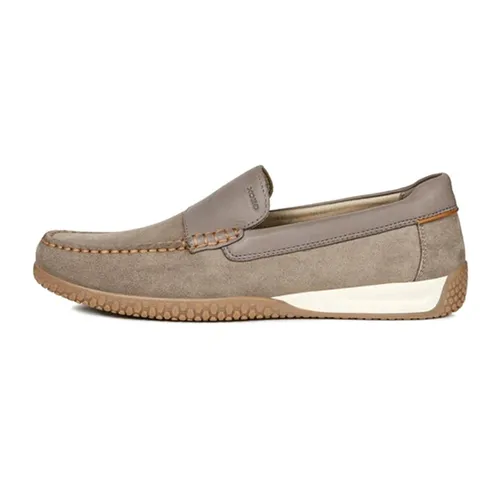 Giày Nam Geox U DELRICK A SUEDE+SMO.LEA Màu Xám Size 42