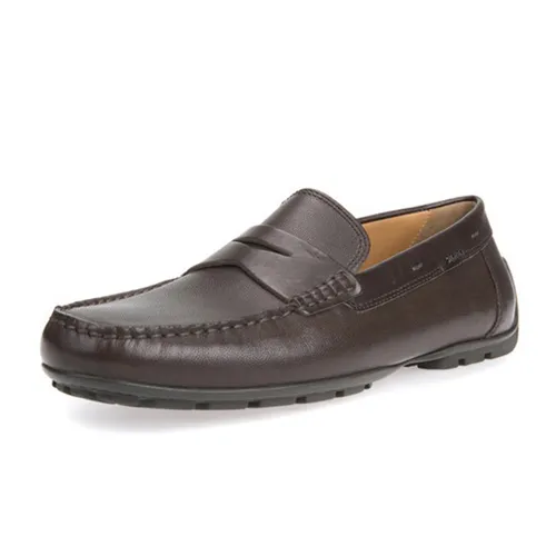 Giày Nam Geox U MONER 2FIT A PR.LEA+SMO.LE Màu Nâu Đậm Size 43