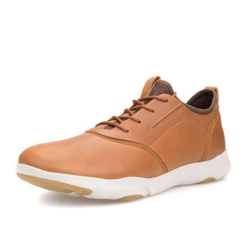 Giày Nam Geox U Nebula A SMO.LEA Màu Nâu Cam Size 44