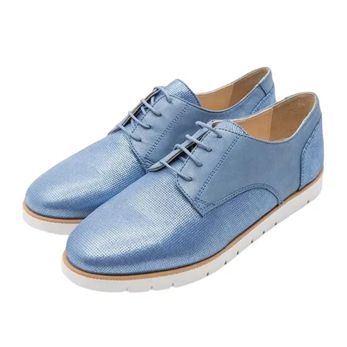 Giày Oxford Nữ Geox D KOOKEAN G GLIT.GOA+PRL.NBK Màu Xanh Jean Size 37