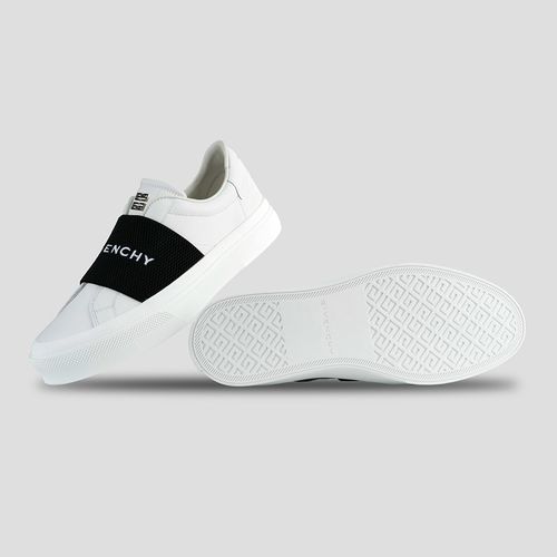 Giày Slip On Nam Givenchy Webbing White Black BH005XH14X 116 Màu Đen Trắng Size 42-2