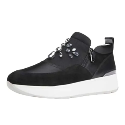 Giày Slip On Nữ Geox D GENDRY A Màu Đen Đính Hạt Size 37