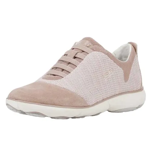 Giày Slip On Nữ Geox D NEBULA C Màu Hồng Phối Trắng Size 36