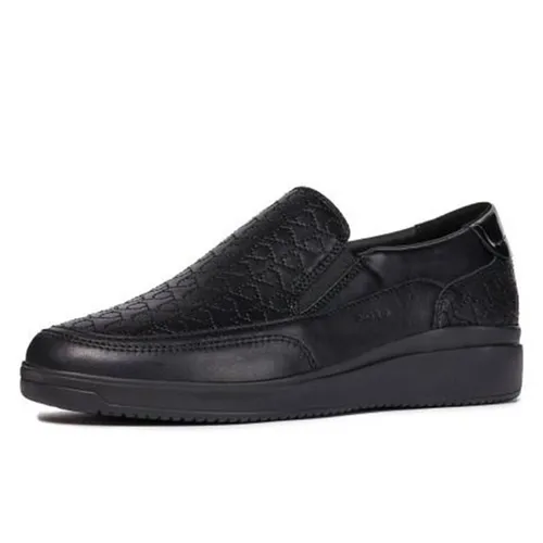 Giày Slip On Nữ Geox D Tahina B Diễu Chỉ Màu Đen Size 39