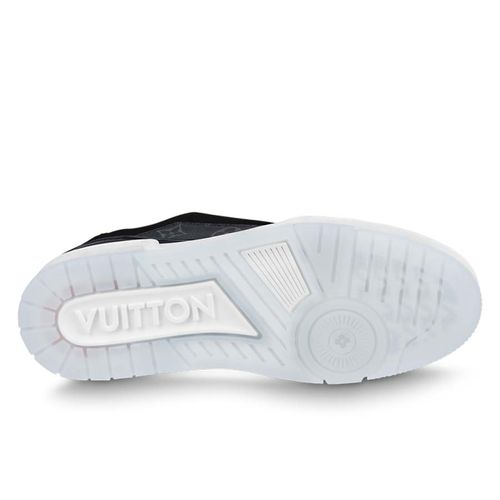 Giày Sneaker Nam Louis Vuitton LV Trainer 1A8 Flower Màu Đen Xám-2