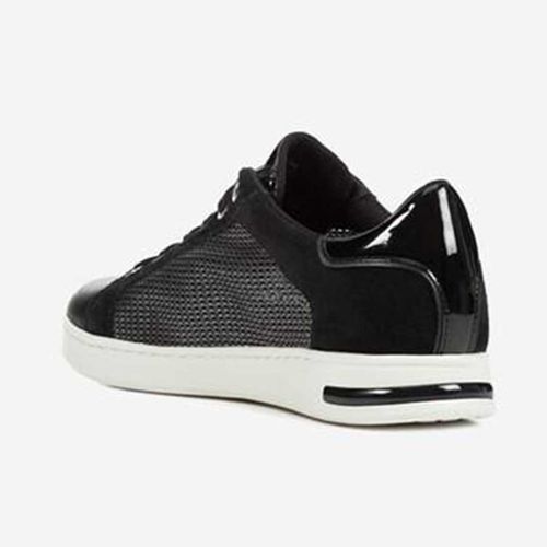 Giày Sneaker Nữ Geox D Jaysen A METAL TEXT.+SUE. Màu Đen Size 35-2