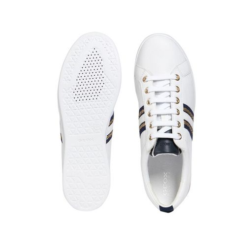 Giày Sneaker Nữ Geox D JAYSEN A NAPPA+GEOBUCK  Màu Trắng Size 37-5
