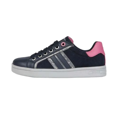 Giày Sneakers Bé Gái GEOX J Djrock G. G - Suede+Synt.Lea Màu Xanh Navy Size 35