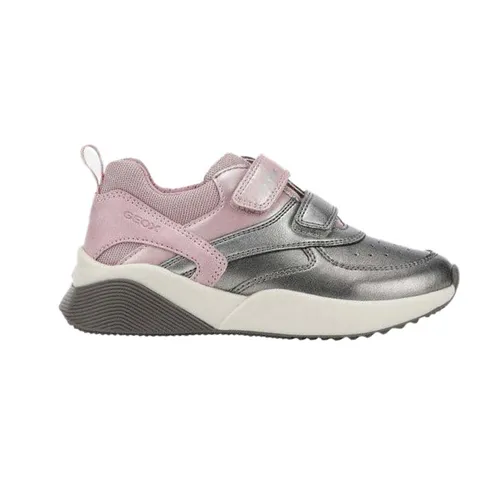 Giày Sneakers Bé Gái GEOX J Sinead G. B - Prl.Gbk+Sh.Tex Màu Hồng Phối Bạc Size 35