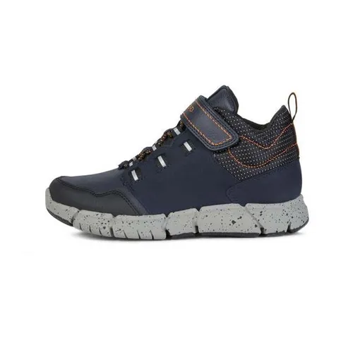 Giày Sneakers Bé Trai GEOX J Flexyper B Abx A - Wa.Sy+Nbk Màu Xanh Navy Phối Cam Size 34