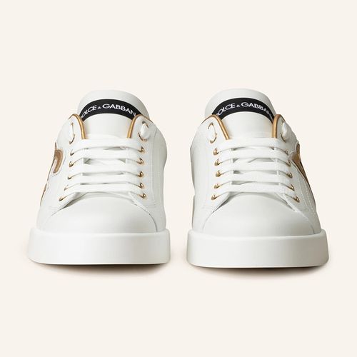 Giày Sneakers Dolce & Gabbana D&G Logo Sneakers in Calf Leather CK1545 AD780 89662 Màu Trắng Size 40-3