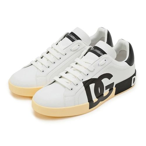 Giày Sneakers Dolce & Gabbana D&G Portofino Nappa Leather CS1772 AC330 89697 Màu Trắng-1