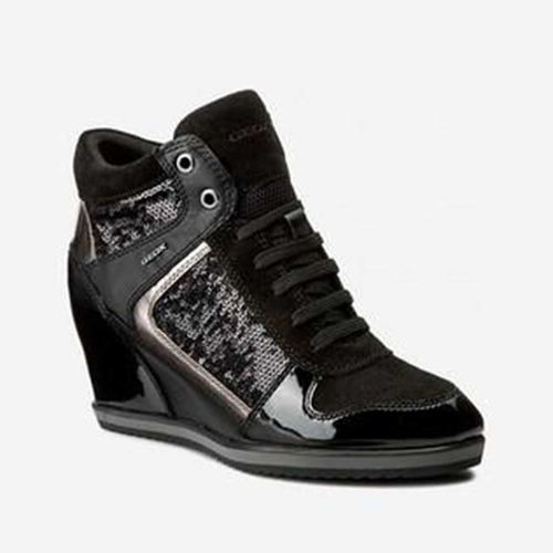 Giày Sneakers Geox D ILLUSION B Đễ Xuồng Màu Đen Size 39-2