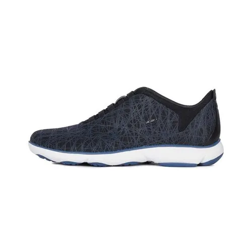 Giày Sneakers Nam GEOX U Nebula F - Transf.Text Màu Xanh Navy Size 43