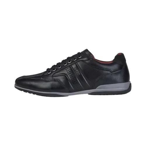 Giày Sneakers Nam Geox U Timothy B - Smo.Lea Màu Đen Size 42