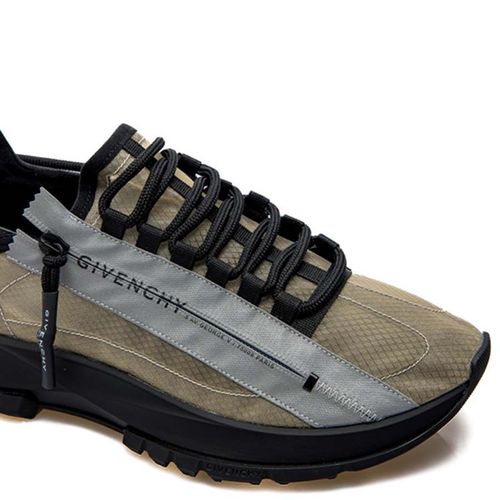 Giày Sneakers Nam Givenchy Spectre Runner Zip Màu Xám Đen-6