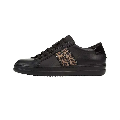 Giày Sneakers Nữ Geox D Pontoise D - Nap+Pr.Goa.Sue Màu Đen Size 38