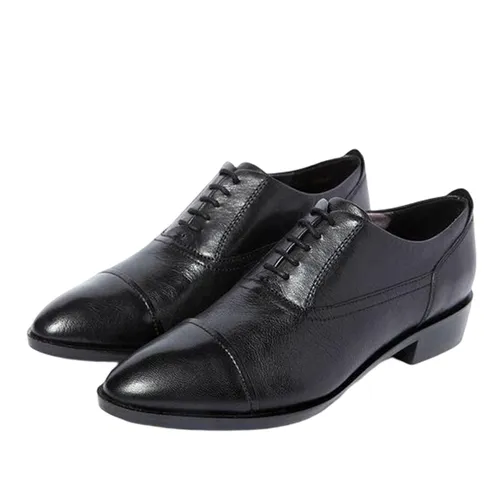 Giày - Giày Tây Geox D LOVER D GOAT LEATHER Màu Đen Size 35 - Vua Hàng Hiệu