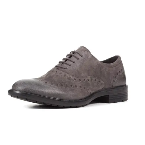 Giày Geox Nam Giày tây - Giày Tây Geox U KAPSIAN A Màu Xám Đen Size 39 - Vua Hàng Hiệu