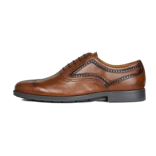 Giày Tây Nam Geox U HILSTONE 2FIT A SMO.LEA Màu Nâu Size 40