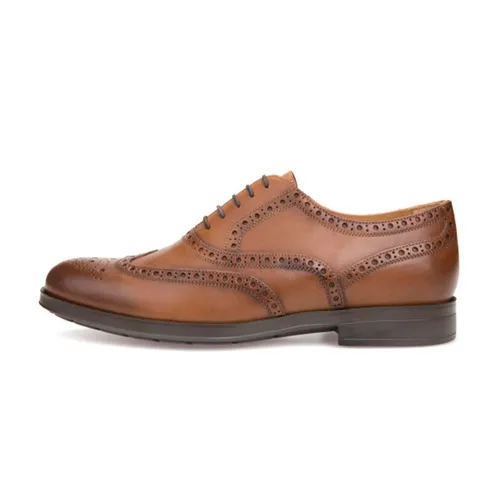 Giày Tây Nam Geox U HILSTONE 2FIT B SMO.LEA Màu Nâu - Size 44
