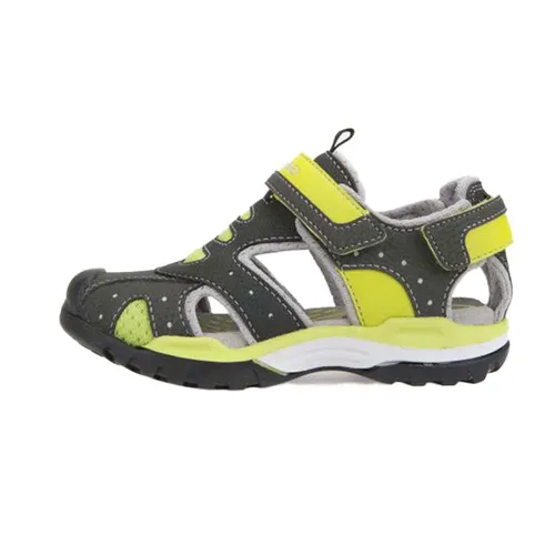Giày Trẻ Em Geox J BOREALIS B. C MESH+DBK Màu Xanh Bộ Đội Phối Vàng Chanh Size 35