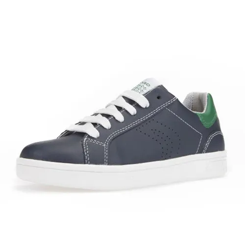 Giày - Giày Trẻ Em Geox J DJROCK B. C SMO.LEA+SYNT Màu Xanh Navy Size 35 - Vua Hàng Hiệu